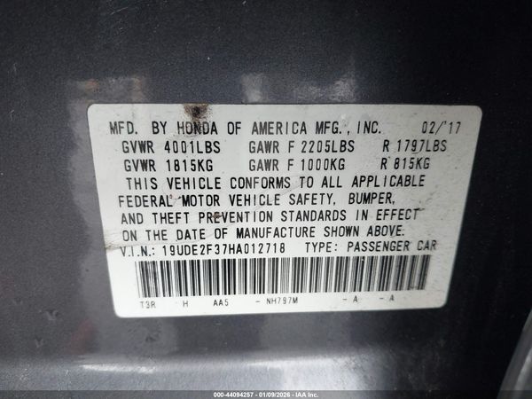 2017 ACURA ILX ACURAWATCH PLUS PACKAGE