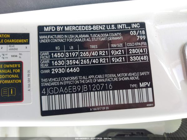 2018 MERCEDES-BENZ AMG GLE 43 4MATIC