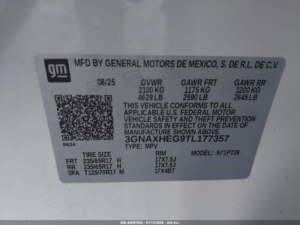 2026 CHEVROLET EQUINOX FWD LT — I9