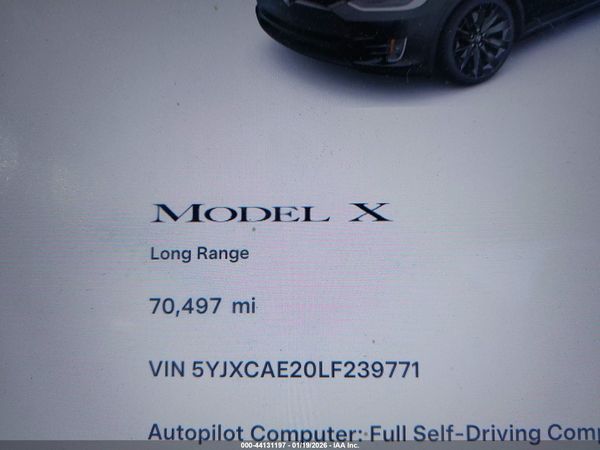 2020 TESLA MODEL X