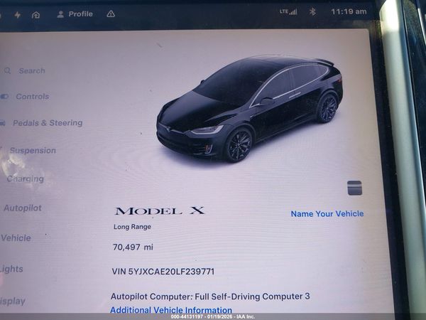 2020 TESLA MODEL X