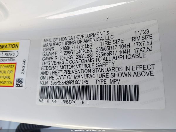 2024 HONDA CR-V LX 2WD