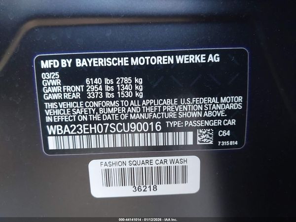 2025 BMW 740I
