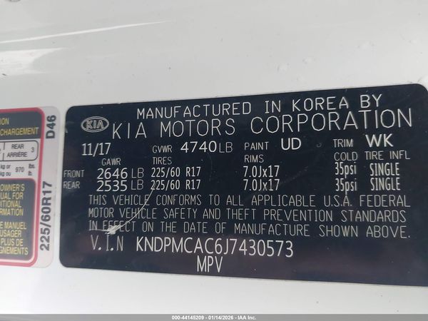 2018 KIA SPORTAGE LX
