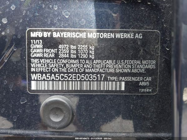 2014 BMW 528I