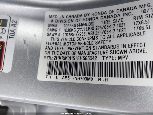 2014 HONDA CR-V EX