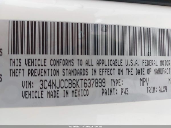 2019 JEEP COMPASS LIMITED FWD
