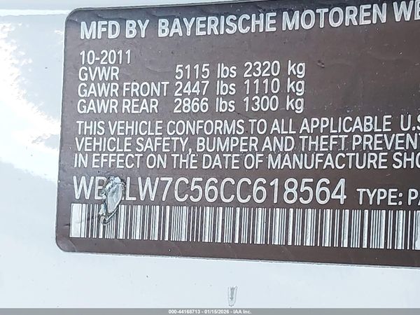 2012 BMW 640I