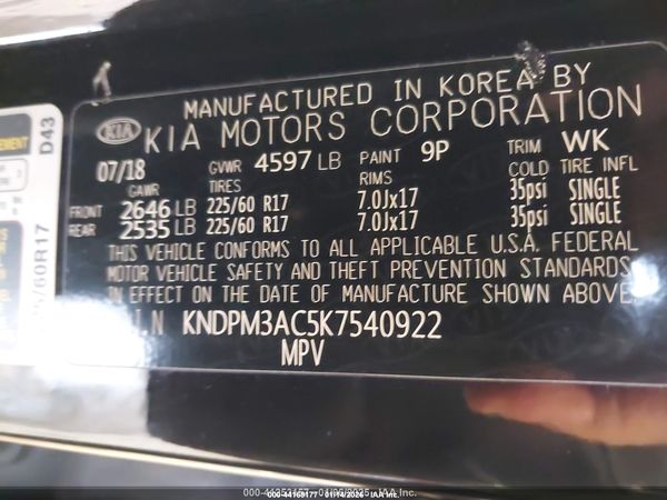 2019 KIA SPORTAGE LX