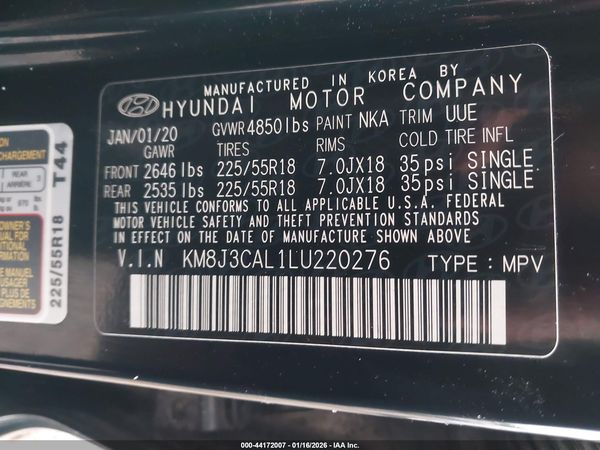 2020 HYUNDAI TUCSON ULTIMATE