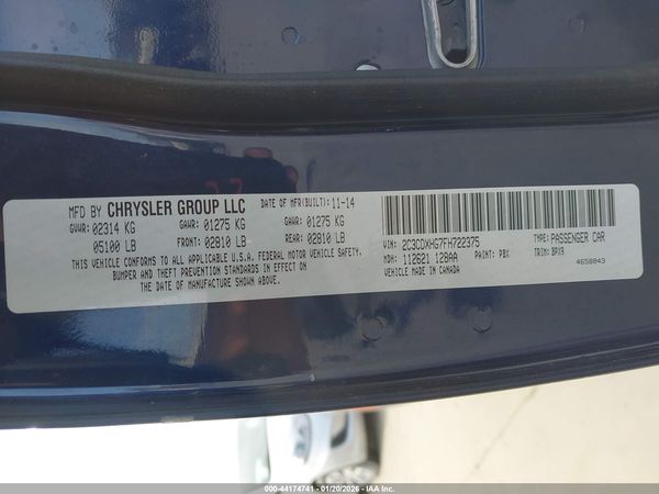 2015 DODGE CHARGER SXT