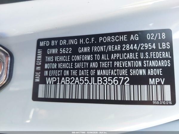 2018 PORSCHE MACAN S