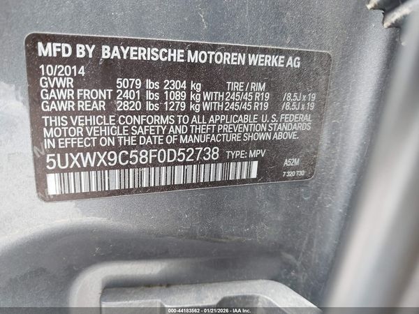 2015 BMW X3 XDRIVE28I