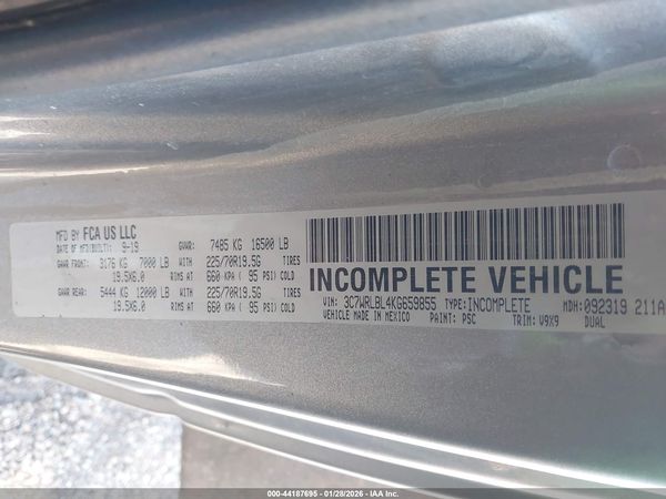 2019 RAM 4500 CHASSIS TRADESMAN/SLT