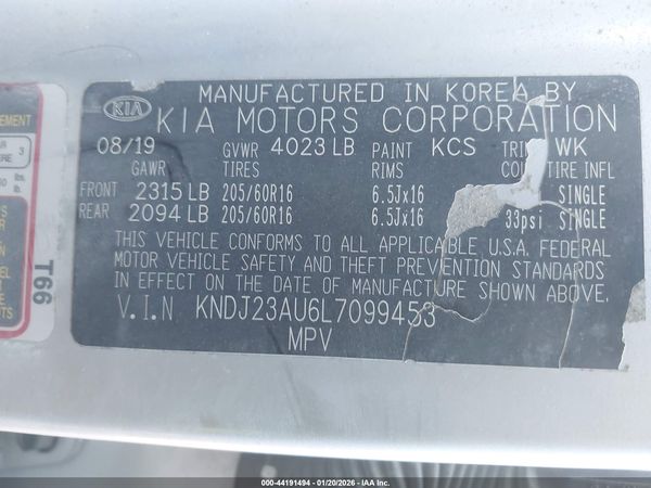 2020 KIA SOUL LX