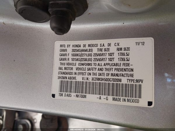 2013 HONDA CR-V EX