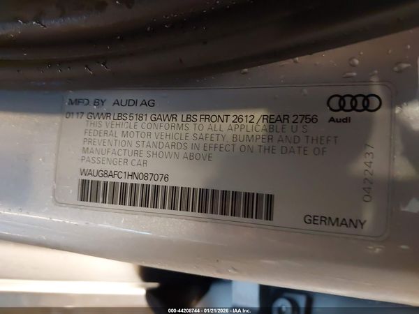 2017 AUDI A6 2.0T PREMIUM