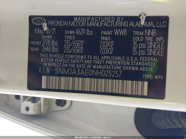 2022 HYUNDAI TUCSON SE