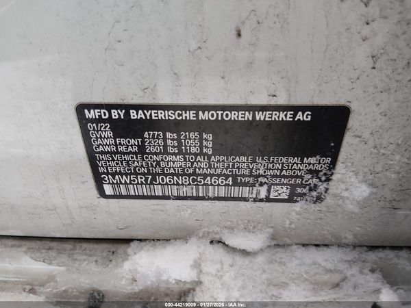 2022 BMW 330I XDRIVE — I9