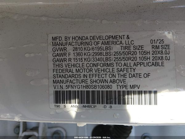 2025 HONDA PILOT ELITE