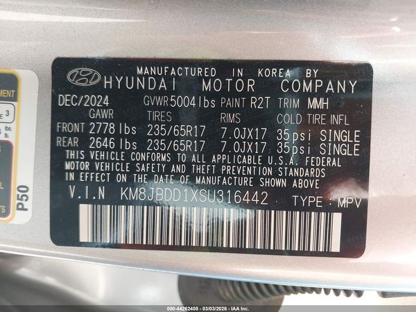 2025 HYUNDAI TUCSON HYBRID BLUE