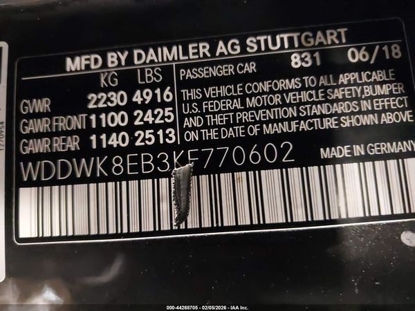 2019 MERCEDES-BENZ C 300 4MATIC