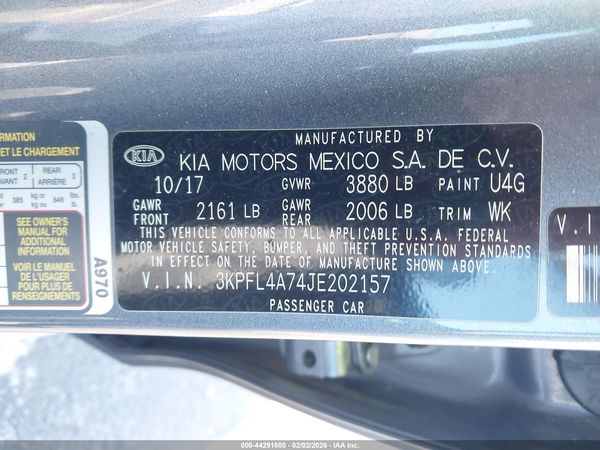 2018 KIA FORTE S