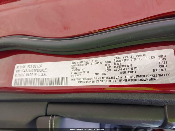 2023 JEEP GRAND CHEROKEE L ALTITUDE 4X4