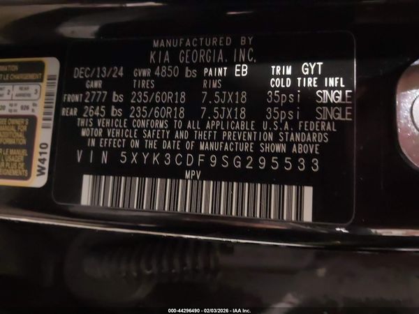 2025 KIA SPORTAGE EX