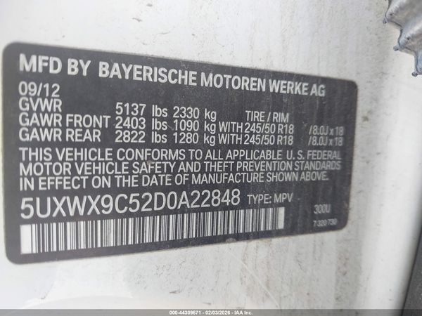 2013 BMW X3 XDRIVE28I