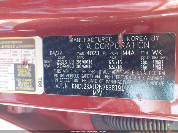 2022 KIA SOUL LX