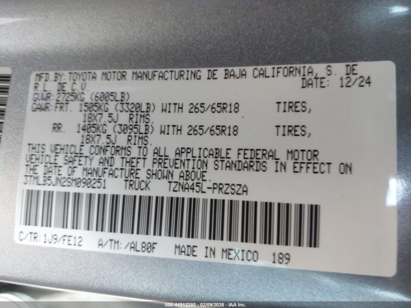 2025 TOYOTA TACOMA TRD SPORT