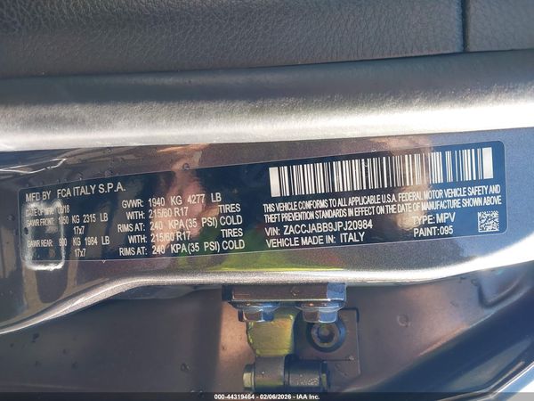 2018 JEEP RENEGADE LATITUDE 4X2