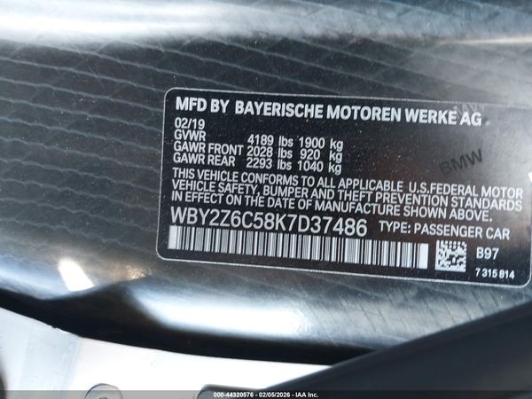2019 BMW I8