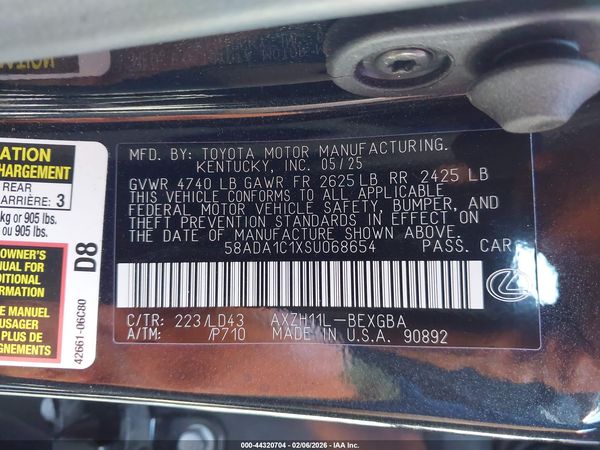 2025 LEXUS ES 300H 300h Premium