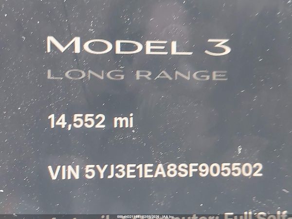 2025 TESLA MODEL 3