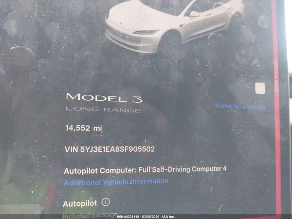 2025 TESLA MODEL 3