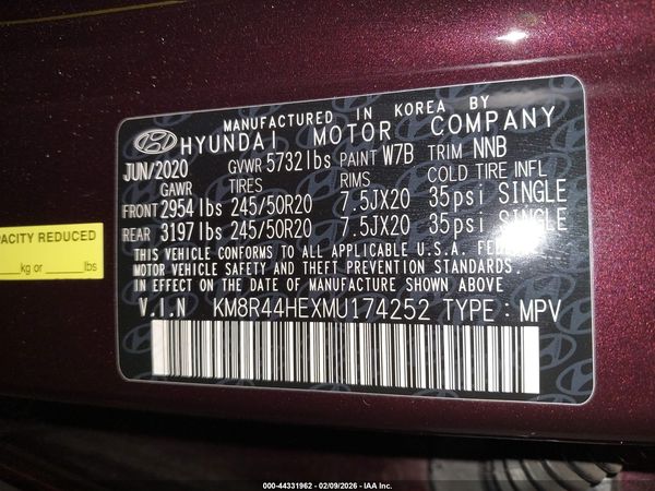 2021 HYUNDAI PALISADE SEL