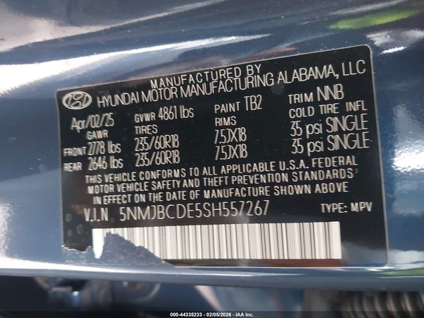 2025 HYUNDAI TUCSON SEL