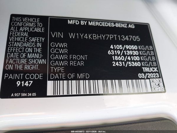 2023 MERCEDES-BENZ SPRINTER 2500