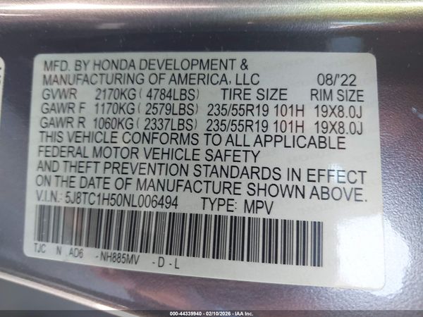 2022 ACURA RDX TECHNOLOGY PACKAGE