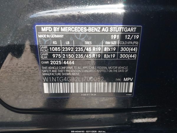 2020 MERCEDES-BENZ GLA 250 4MATIC