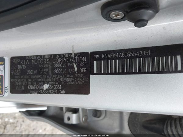 2016 KIA FORTE LX