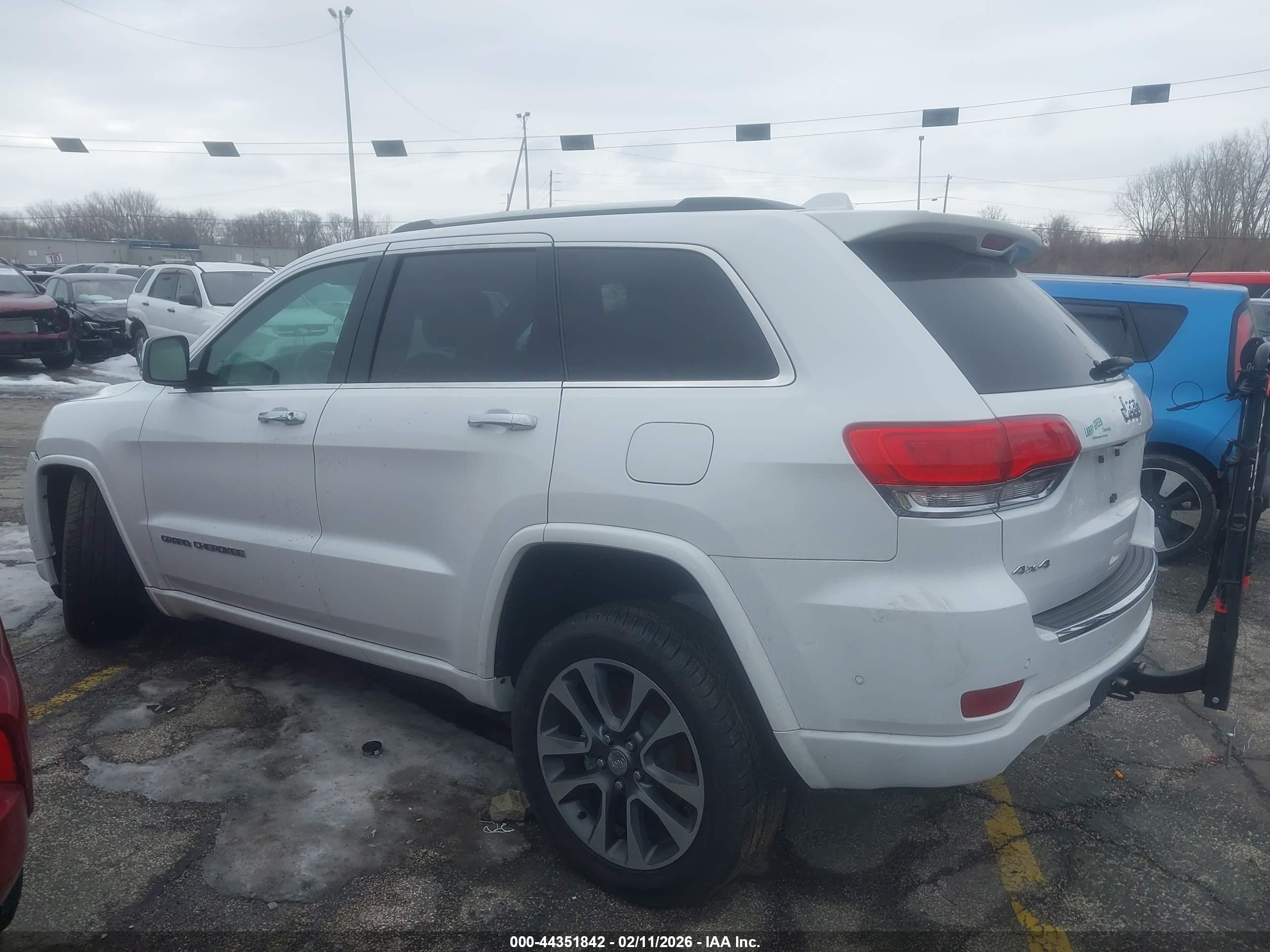 2017 JEEP GRAND CHEROKEE OVERLAND 4X4