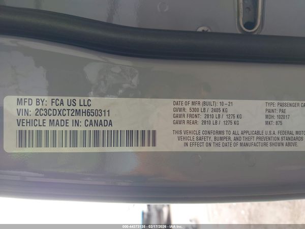 2021 DODGE CHARGER R/T RWD