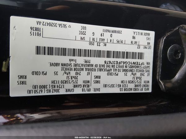 2018 FORD F-150 PLATINUM