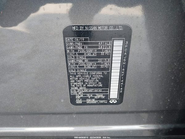 2019 INFINITI QX50