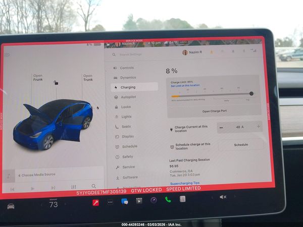 2021 TESLA MODEL Y