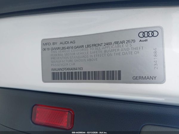 2019 AUDI A5 45 PREMIUM