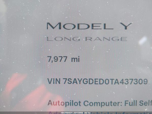 2026 TESLA MODEL Y